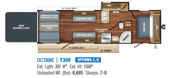 Jayco Octane T30F floor plan