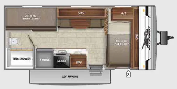 Jayco Jay Flight SLX 7 174BH floor plan