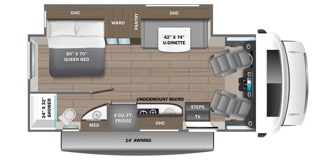 2025 Jayco Melbourne Prestige 24LP floor plan
