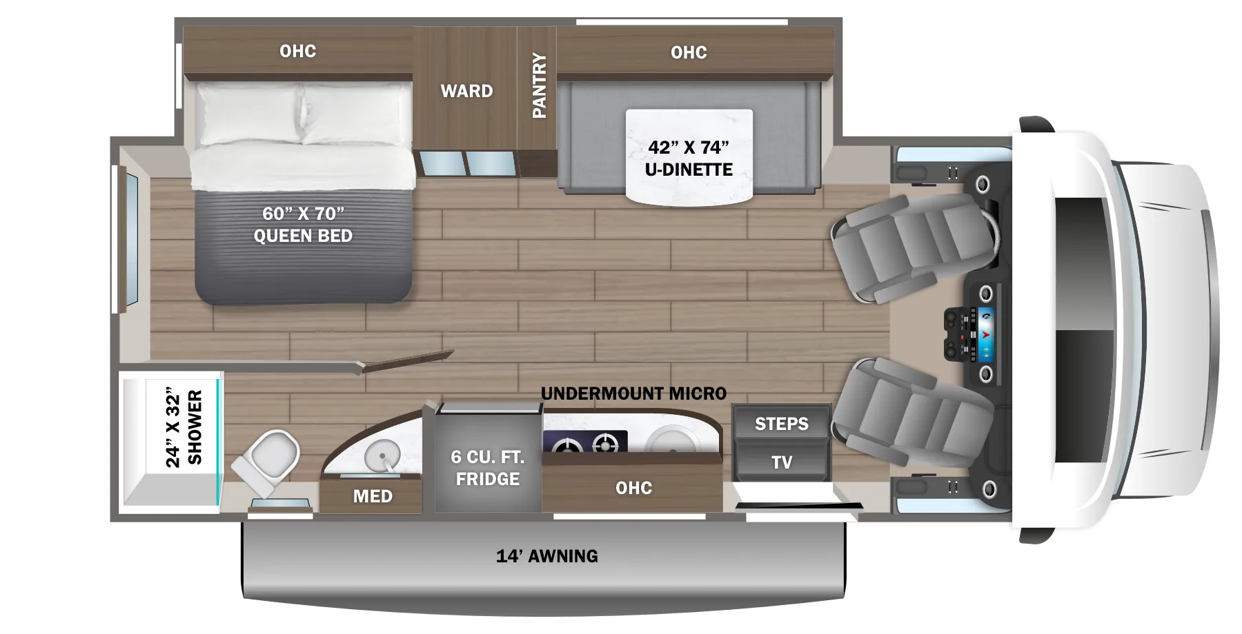 2025 Jayco Melbourne Prestige 24LP - Floor plan