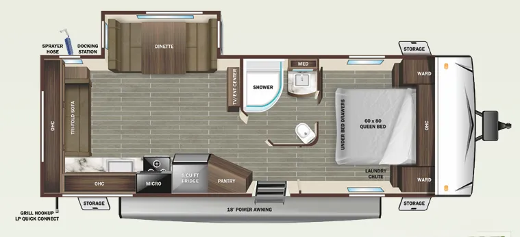 2023 Starcraft Super Lite 242RL floor plan