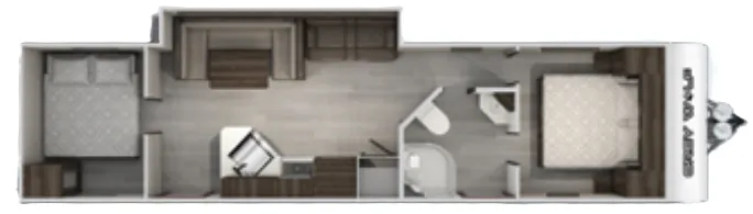 Forest River Cherokee Grey Wolf 29QB floor plan