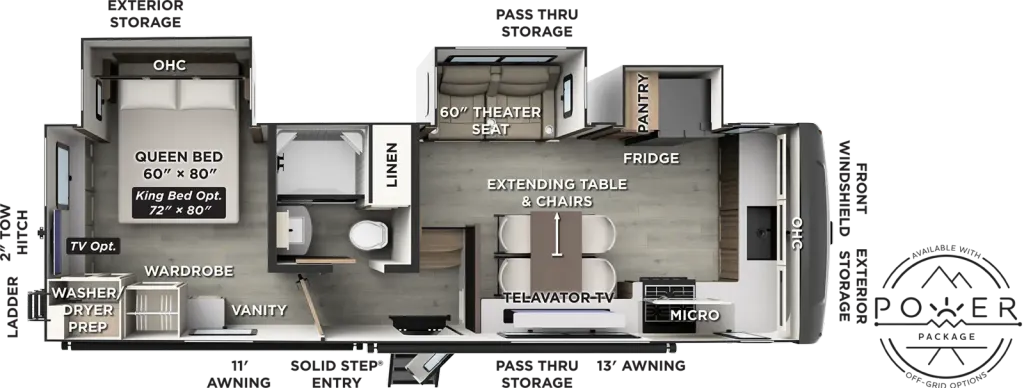2027 Forest River Flagstaff Classic 290CFK floor plan