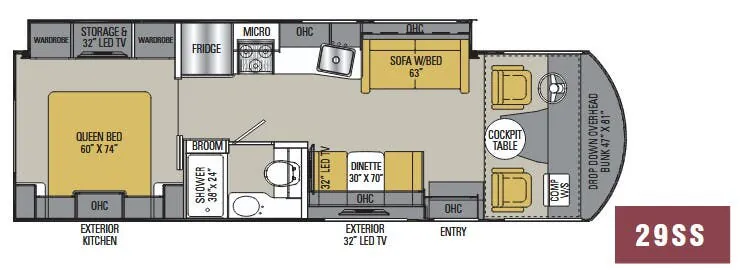 Coachmen Pursuit Precision 29SS floor plan