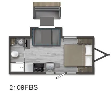 Winnebago Micro Minnie 2108FBS floor plan