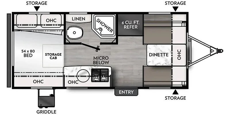 2025 Coachmen Remote 16R - Floor plan