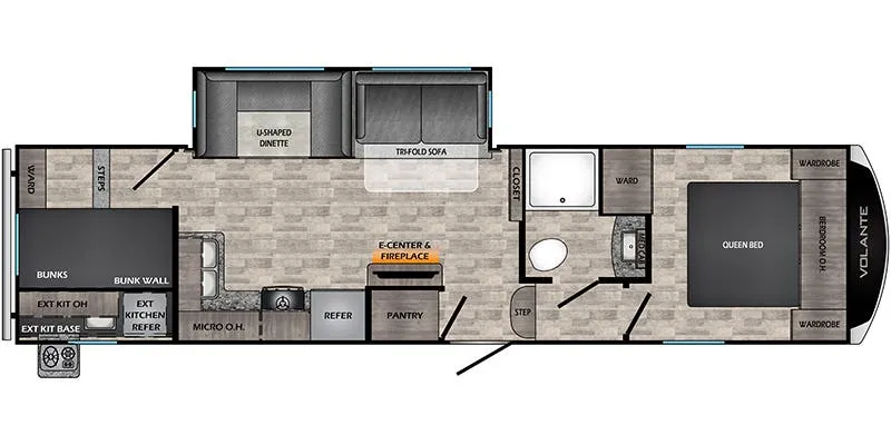 CrossRoads Volante VL295BH floor plan