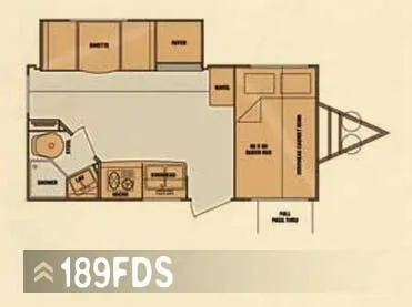 Cruiser RV Fun Finder 189FDS floor plan