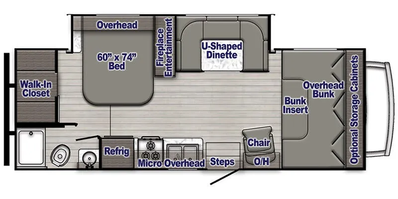 Gulf Stream Conquest Class C 6250 floor plan