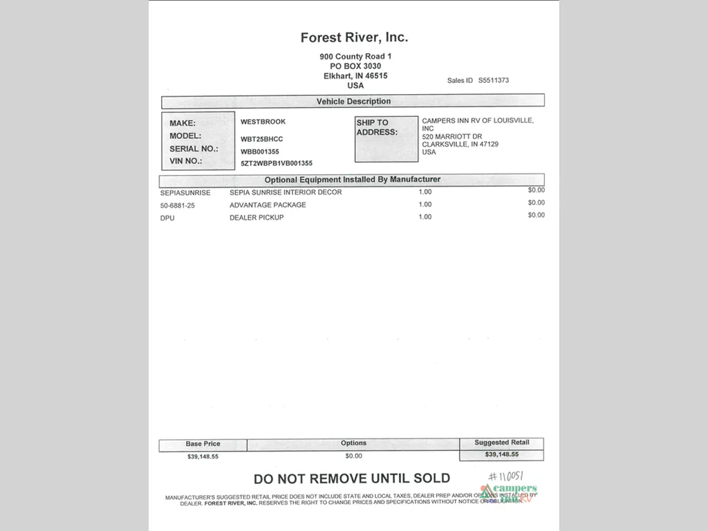 2027 Forest River RV Westbrook 25BHCC, Photos photo 59