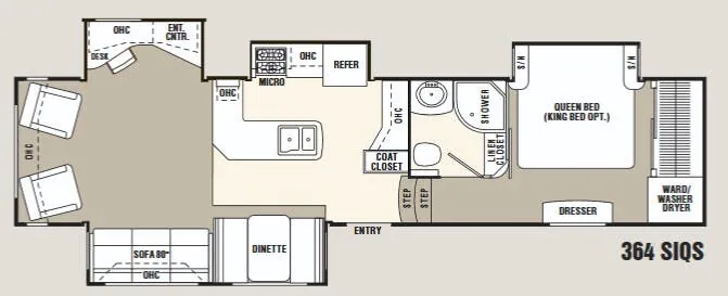 Coachmen Wyoming 364 SIQS floor plan