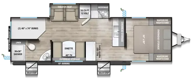 Alliance RV Delta BH271 floor plan
