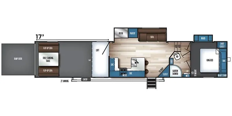 Forest River Vengeance Rogue SUT 357SUT floor plan