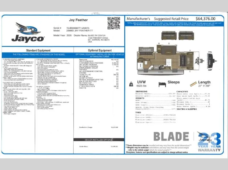 2026 Jayco Jay Feather 23MBD - Photo 4