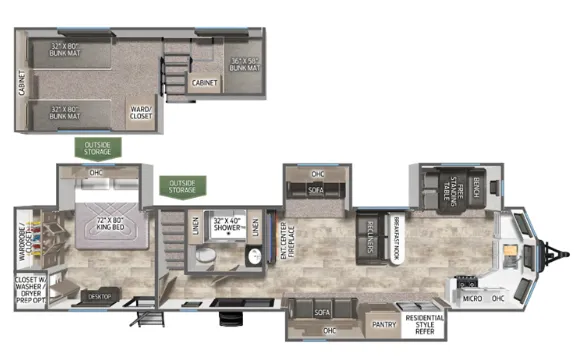 Palomino Puma 403LFT floor plan
