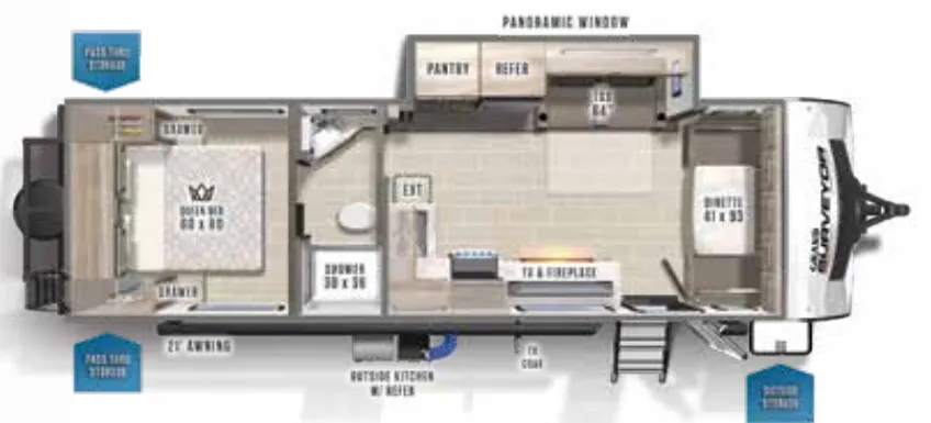 Forest River Grand Surveyor 272FLS floor plan