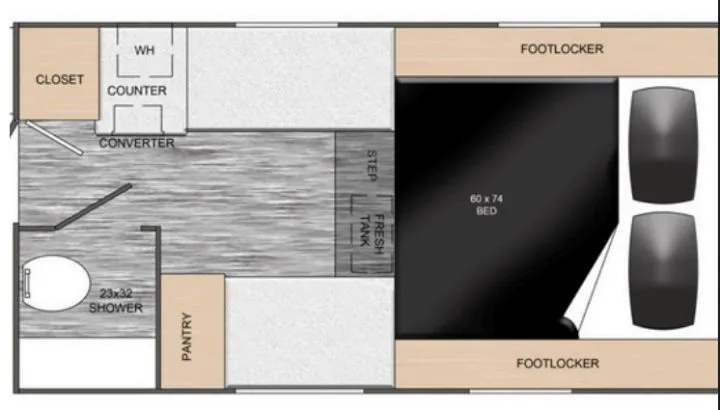 2025 Travel Lite Up Country 775X - Floor plan