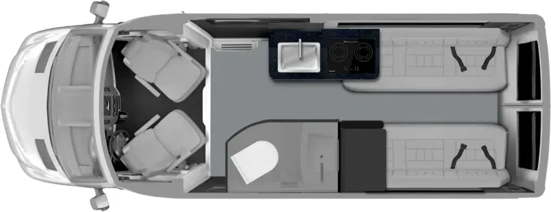 Grech RV Turismo-ion TWIN BED floor plan