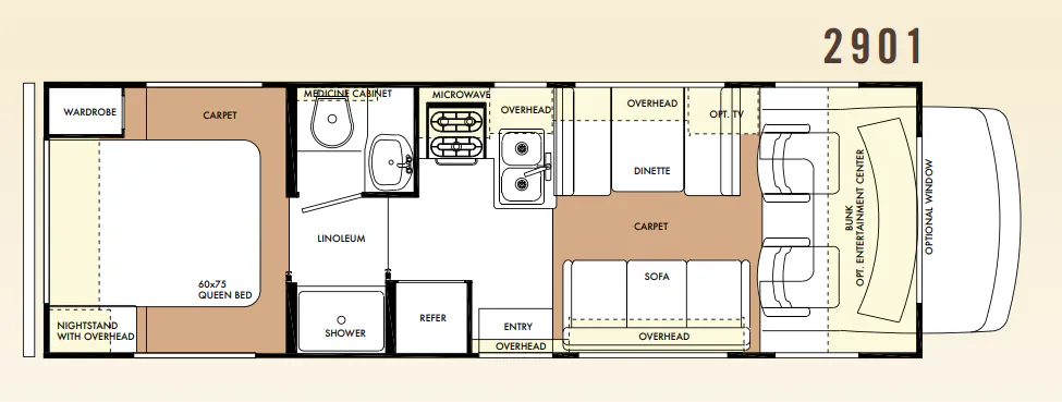 Forest River Forester 2901 floor plan