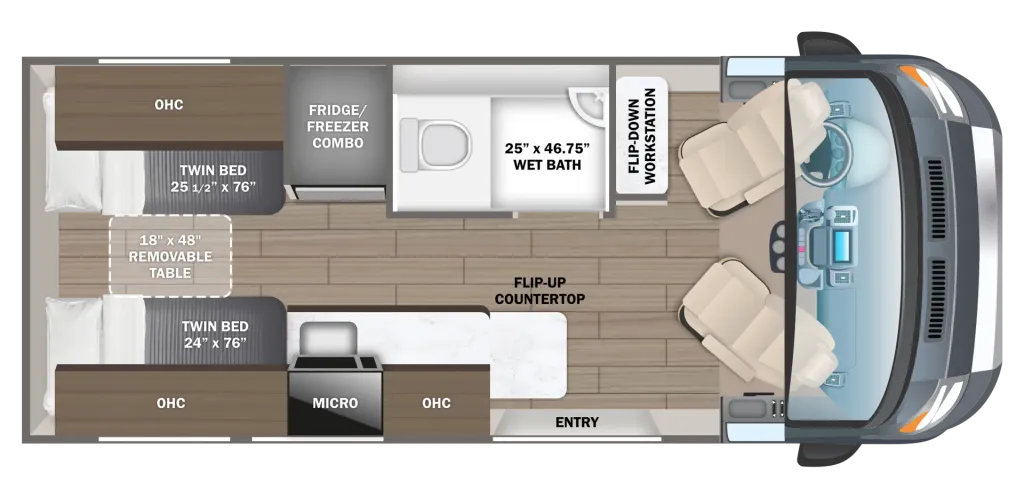 2027 Entegra Coach Expanse 21L floor plan