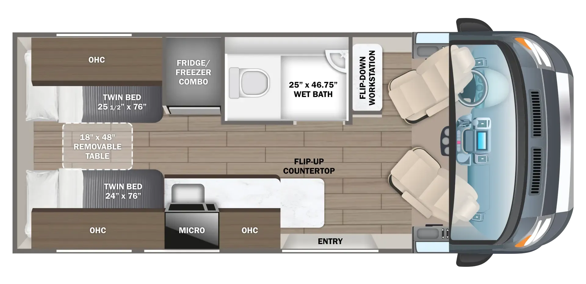 2027 Entegra Coach Expanse 21L - Floor plan