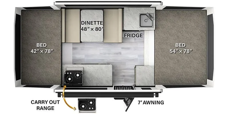 Forest River Rockwood Limited 1640LTD floor plan