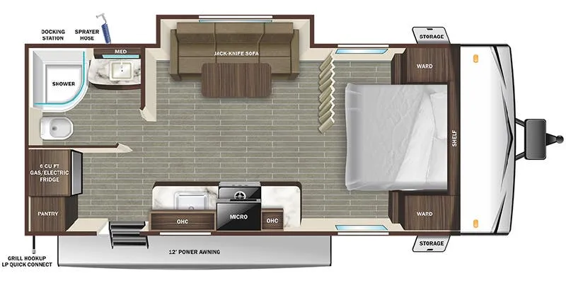 2023 Starcraft Autumn Ridge 20FBS floor plan