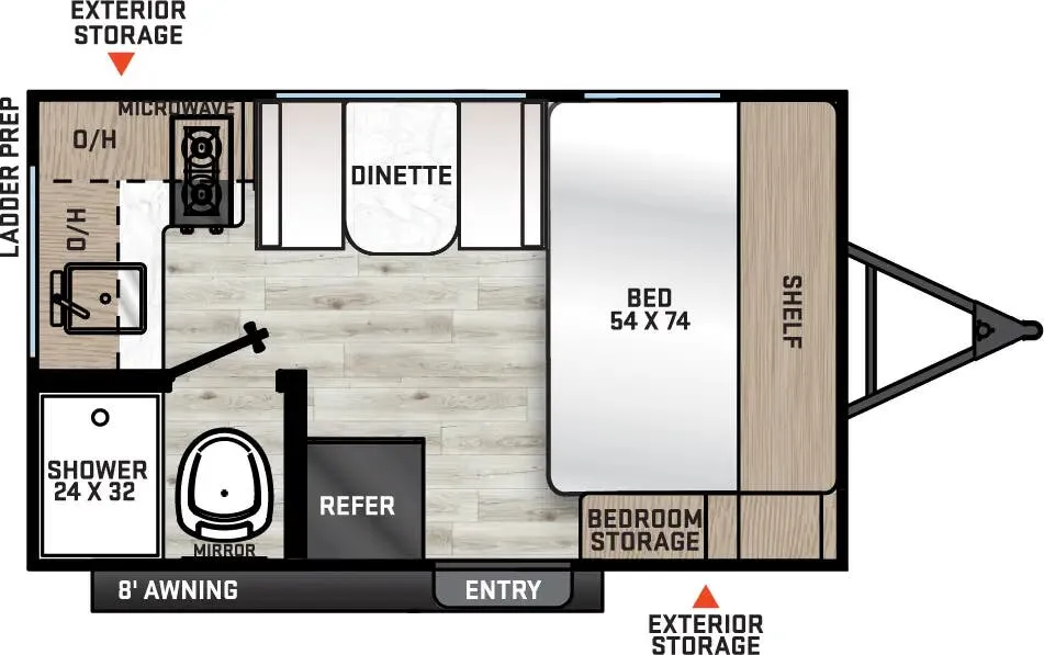 Coachmen Catalina Summit Series 7 7 134RKX floor plan