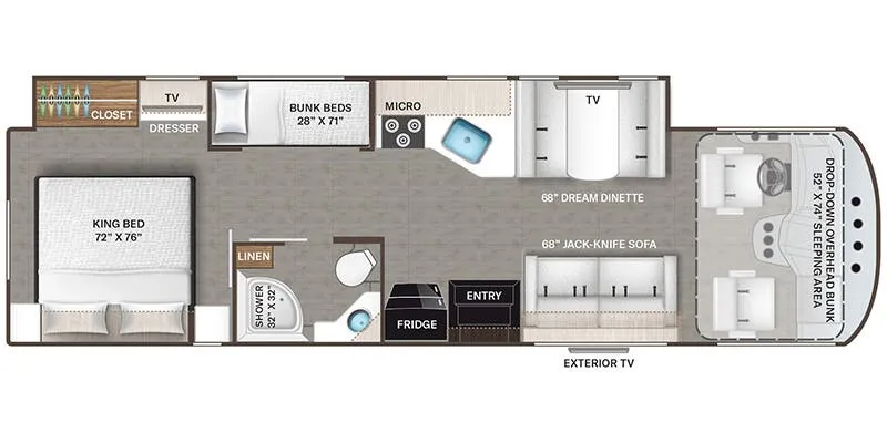2026 Thor Motor Coach A.C.E 32B floor plan
