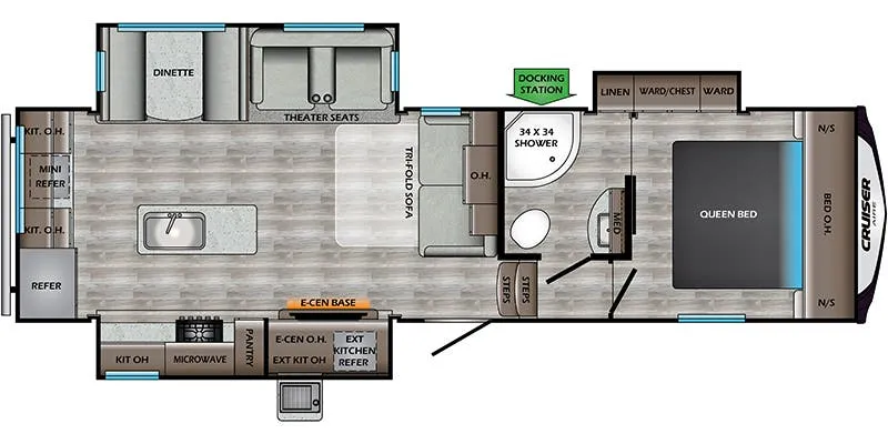 CrossRoads Cruiser Aire CR28RD floor plan