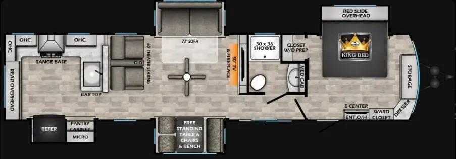 2025 CrossRoads Hampton 380RKS - Floor plan
