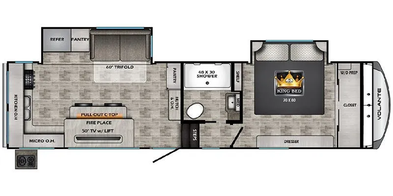 CrossRoads Volante VL269RK floor plan