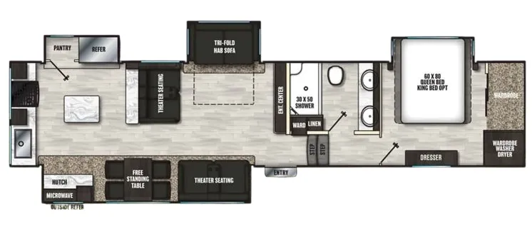 2022 Coachmen Brookstone 374RK - Floor plan