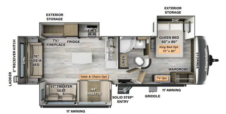 Forest River Flagstaff Super Lite 29RLBS floor plan