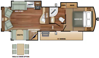 Starcraft Solstice Super Lite 27RLS floor plan