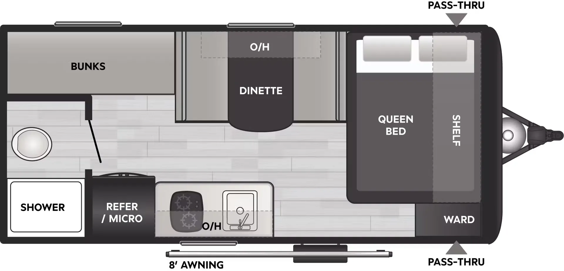 2025 Keystone Coleman 17B - Floor plan