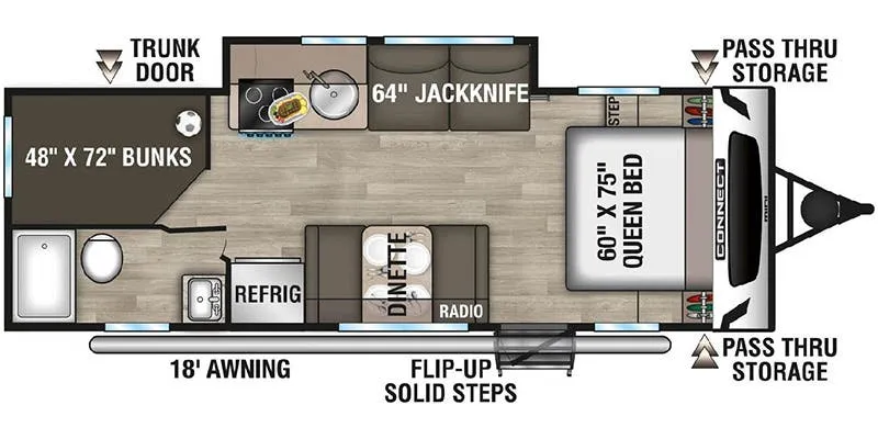 K-Z Connect Mini CM231BH floor plan