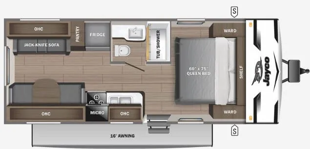 Jayco Jay Flight SLX 210QBW floor plan