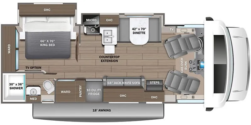 2025 Jayco Greyhawk 27U floor plan