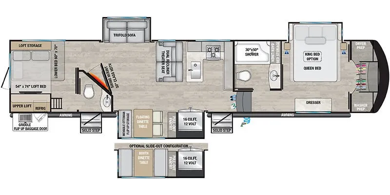 Alliance RV Avenue 38DBL floor plan