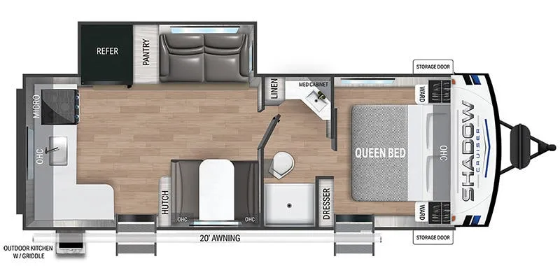 Cruiser RV Shadow Cruiser SC242RKS floor plan