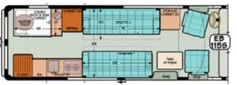 Sportsmobile Sprinter 115S floor plan