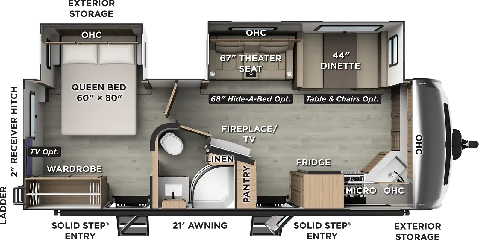 2027 Forest River Rockwood Ultra Lite 2608BS - Floor plan