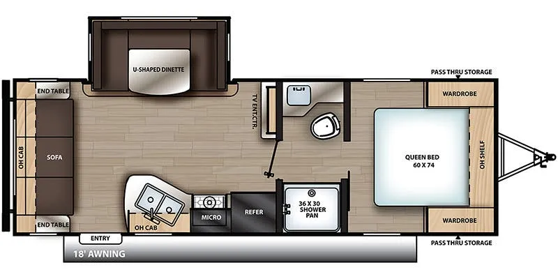 2023 Coachmen Catalina Summit Series 8 231MKS floor plan
