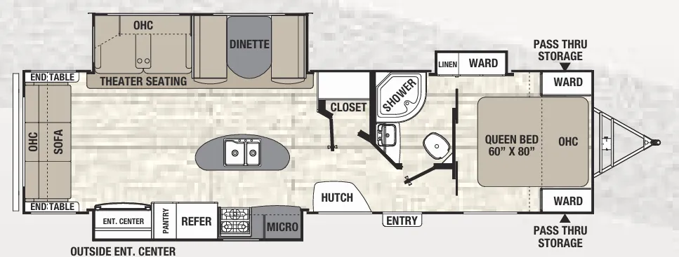 Coachmen Freedom Express Maple Leaf Edition 322 RLDSLE floor plan
