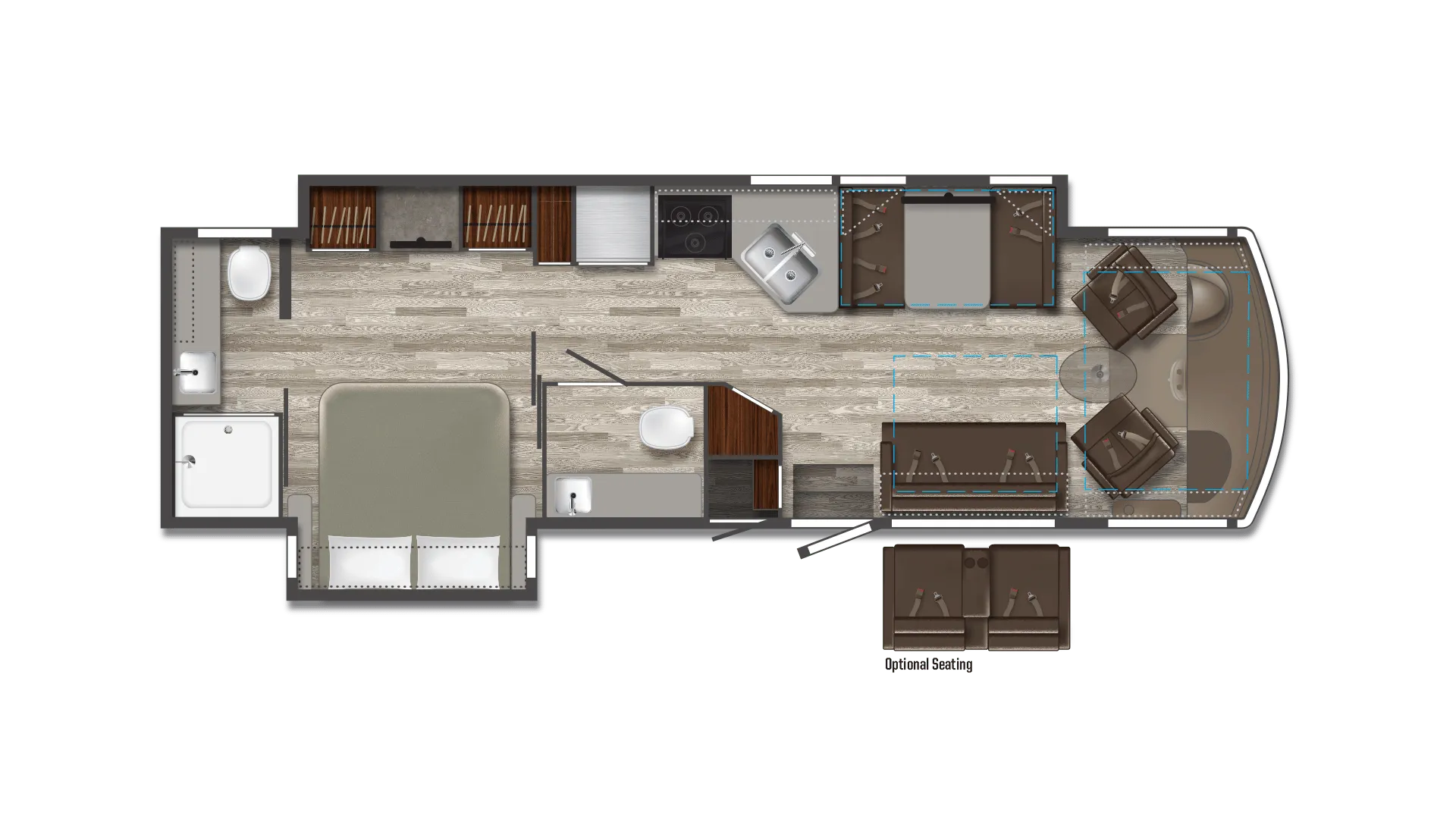 Winnebago Sunstar 33K floor plan