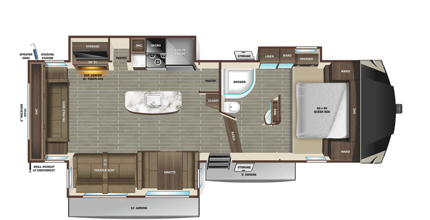 Starcraft Telluride 292RLS floor plan