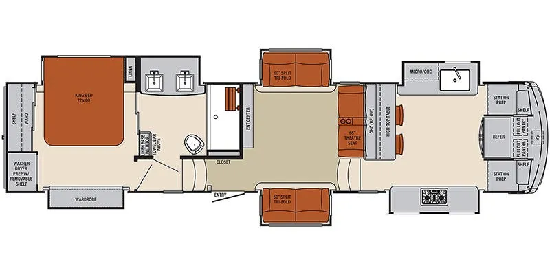 Palomino Columbus 1492 388FK floor plan