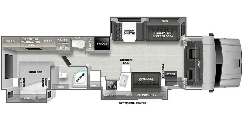 2026 Dynamax DX3 37TS - Floor plan