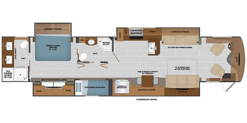 Fleetwood Palisade 45FS floor plan